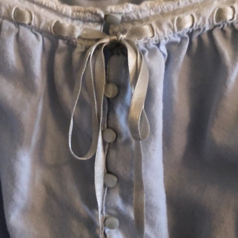 VTG Victoria’s Secret Blue Cotton Babydoll Nightgown HTF! - Picture 3 of 3